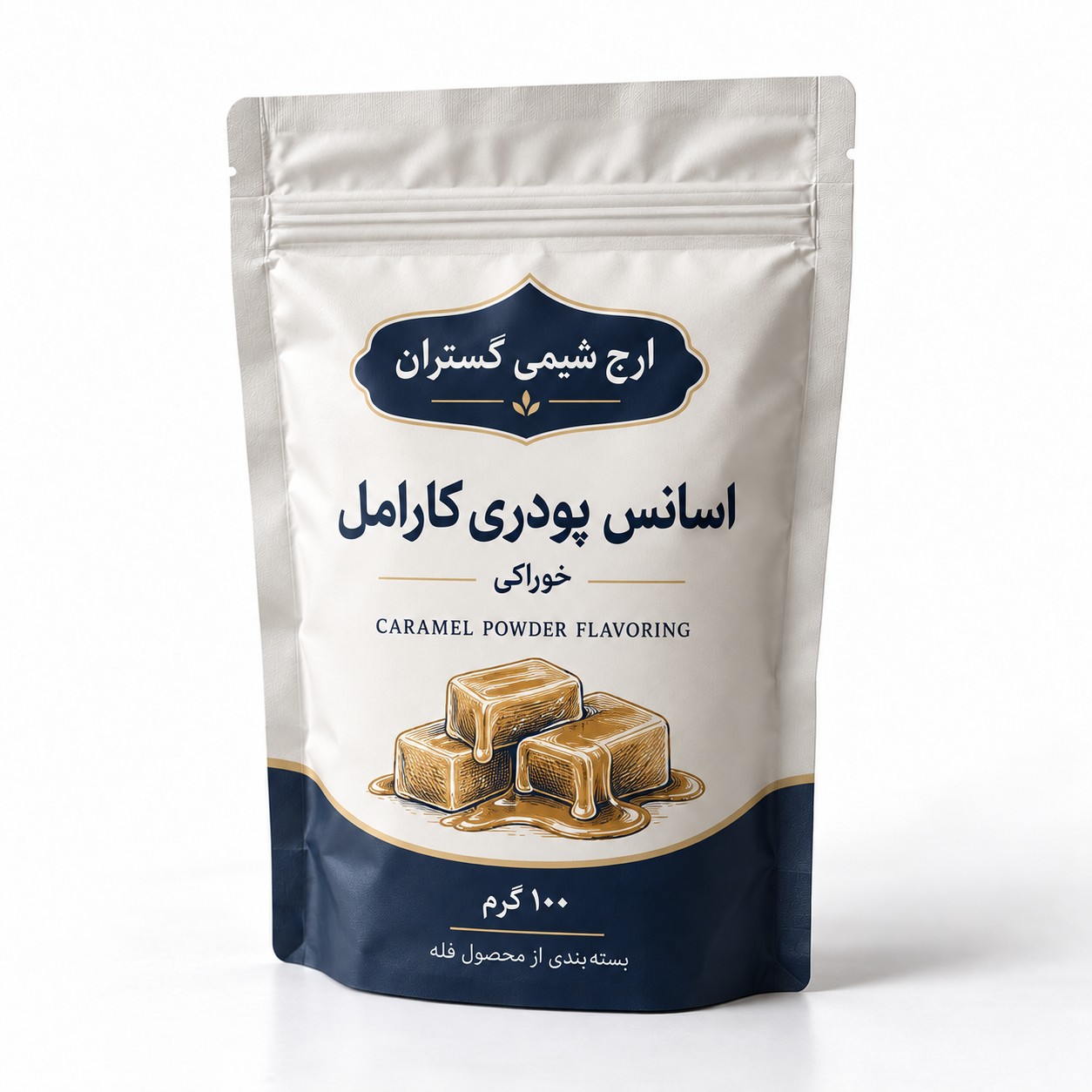 اسانس پودری کارامل خوراکی ۱۰۰ گرمی